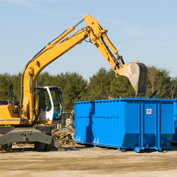 are there any restrictions on where a residential dumpster can be placed in Charlotteville